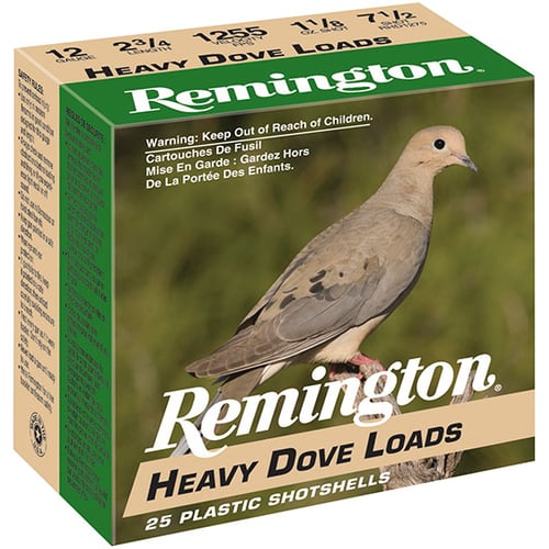 Remington RHD128 Shurshot Heavy Dove Shotshell 12 GA, 2-3/4 in, No.